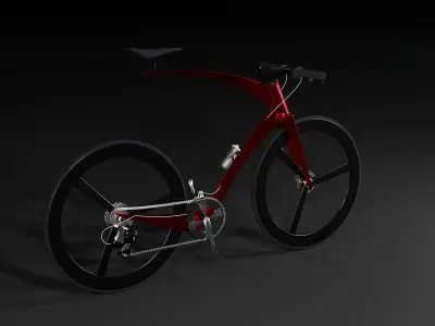 bicycle 3D model by kamedonik