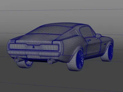 High Quality Muscle Car 3D Model - Equus Bass 770 3D model