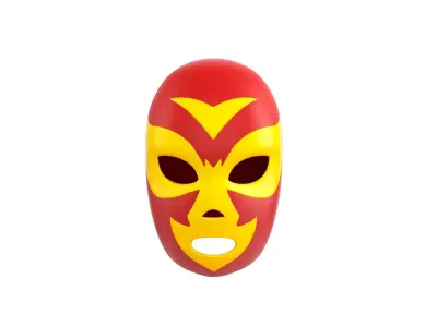 Wrestling Mask 3D model