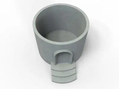 Short Circular Villa Flower Pot  3D print model