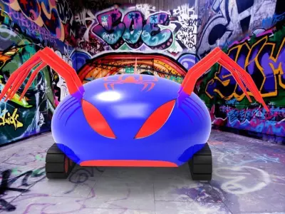 spiderman car 3D model