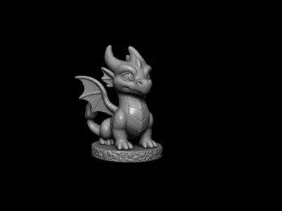 Stylized Baby Dragon 3D print model