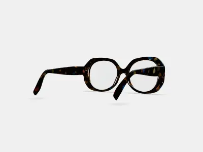Rosetta Eyeglasses in Amalfi Tortoise 3D model