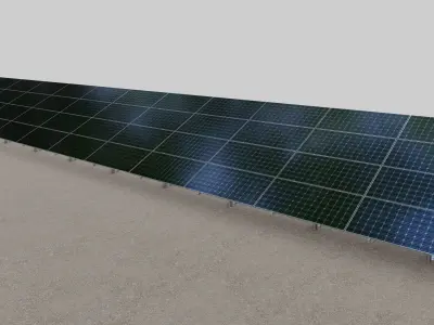 Solar Panel Steel Construction Type 13 3D model