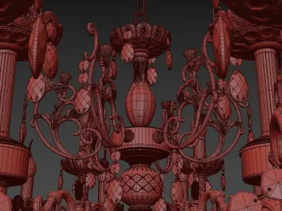 Chandelier Colzano E 1 1 24 200 CG 3D model