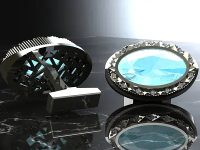 Cufflinks Graph 3D print model