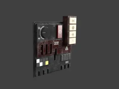 controller star wars control panel Free 3D model
