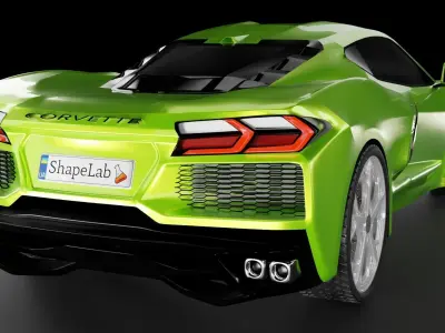 Chevy corvette C8 3D model 3D model