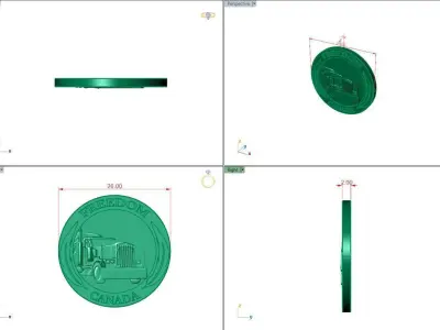 Car Coin 3D print model