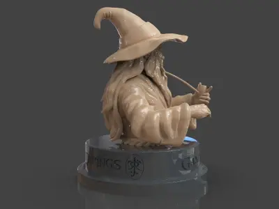 Gandalf The Grey Bust 3D print model