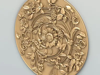 Round rosette 025 3D model