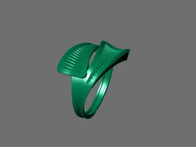 Women Ring Plain Ring Ready STL 3DM Models Womens Rings 3D print model 46