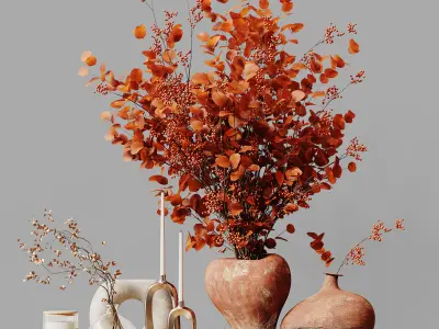 Decorative Set 231 Low-poly 3D model