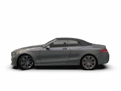 Mercedes S63 AMG Cabriolet  Low-poly 3D model