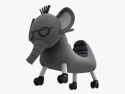 Elephant baby ride-on 3D model