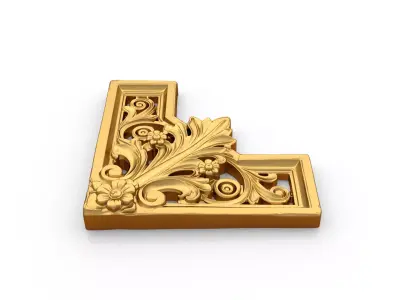 Decorative Classic Corner Element 02 3D print model