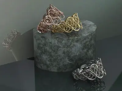 Wired ring R2 Free 3D print model