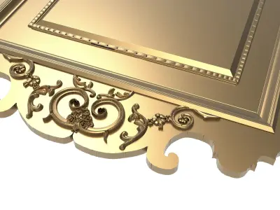 carved frame 3D model 42