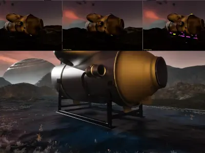 OceanGate - Game Ready Low Poly Model Low-poly 3D model