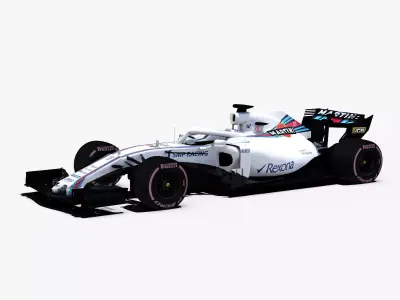 Williams FW41 Car Low-poly 3D model