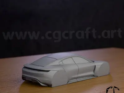 Porsche Mission E 2 versions 3D print model