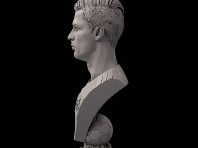 Cristiano Ronaldo bust for 3d printing 3D print model