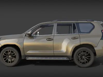 toyota landcruiser prado Low-poly 3D model