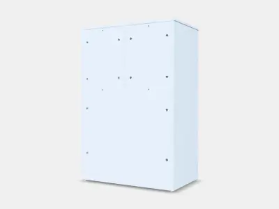 NORDLI Chest of 7 drawers Low-poly 3D model