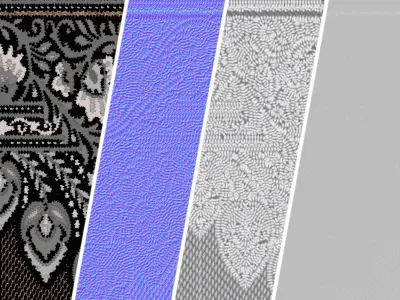 Fabric Materials 53- woven fabric - Sbsar Pbr 4k Seamless Texture