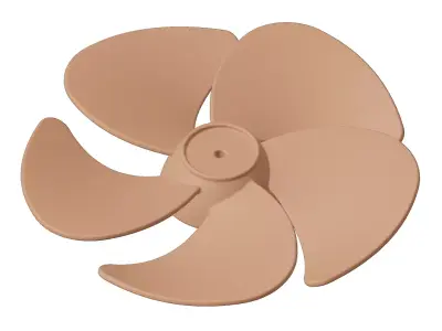 Plastic Ventilation Fan Blade Toy 3D model
