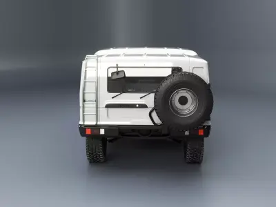Toyota Megacruiser Military 4x4 SUV 3D model