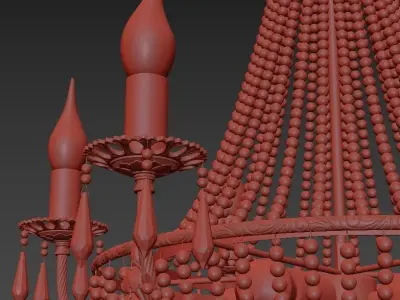  Chandelier Receta E 1 6 6 100 GH 3D model