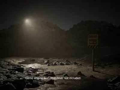 Biohazard Sign Free low-poly 3D model