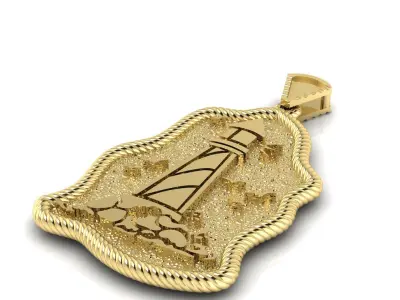 Lighthouse of the Seas Necklace 3D print model
