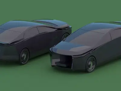 herfst2 futuristic car Free 3D model