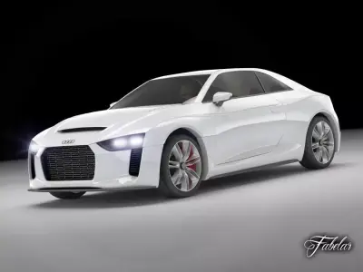 Audi Quattro concept STD MAT 3D model