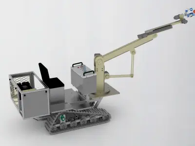 Apple picking concept car 3D model