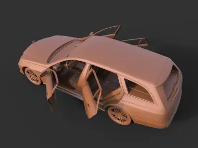 Mercedes-Benz E250 3D print model