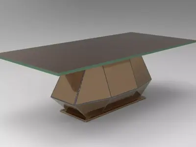 Santiago Dining Table Low-poly 3D model