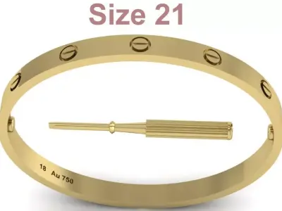 Love Bracelet Size 21 3D print model