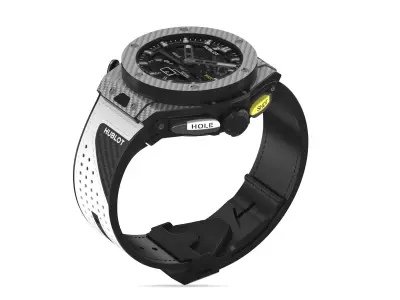 Hublot Big Bang Unico 45mm Golf Silver Luxury Watch 3D model