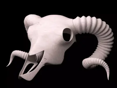 Ram Skull 3D model