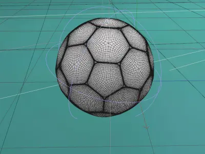 Football Basic 3D model