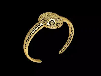 Fusion Gold Wristband RABBW06 3D print model