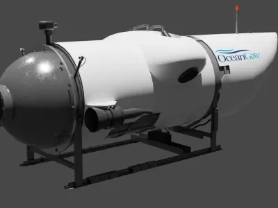 Ocean Gate Titan submarine Low-poly 3D model