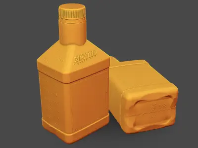 Motor Oil Bottle 3D model buy