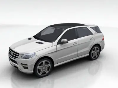 Mercedes ML Low-poly 3D model