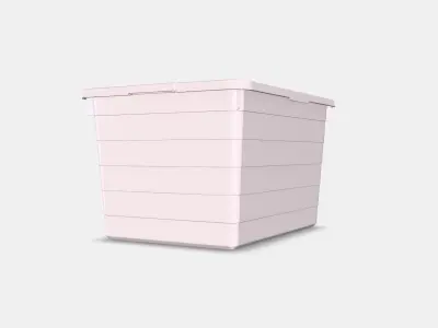 SOCKERBIT Box with lid 3 Low-poly 3D model