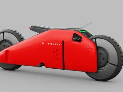 E-BIKE RIGGED 3D model