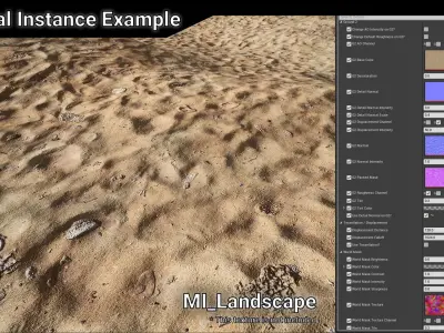 Unreal Engine 4 - Useful Master Materials Low-poly 3D model
